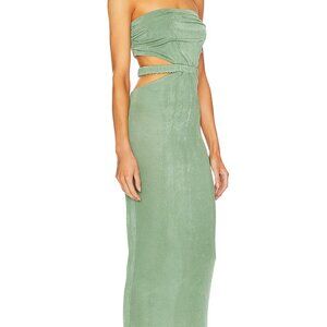 Strapless Green Dress Revolve Dress
